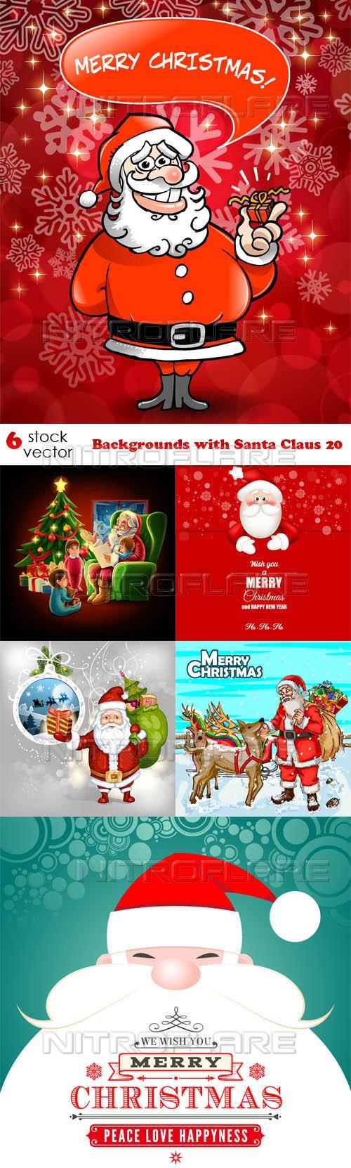 Backgrounds with Santa Claus 20 ((aitff (9 files)