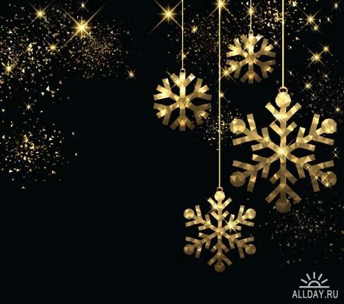 Beautiful New Year backgrounds ((eps (9 files)