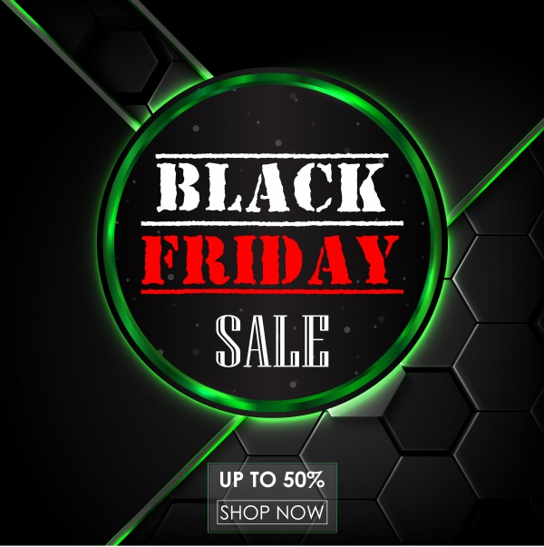 Black Friday Sale vector background, shopping offer and promotion ((eps (30 files)