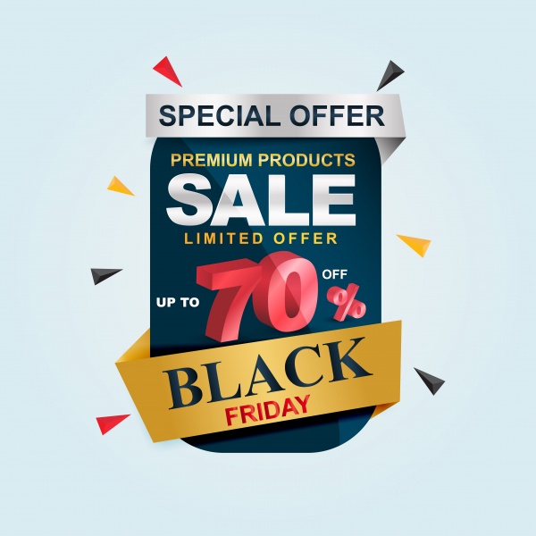 Black friday Sale vector banner, big sale template design ((eps (34 files)