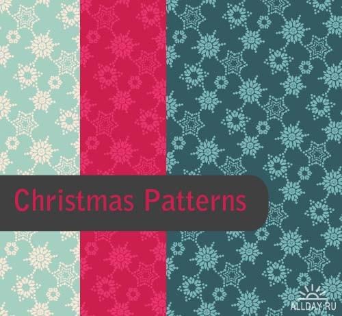 Christmas patterns 2 ((eps (7 files)