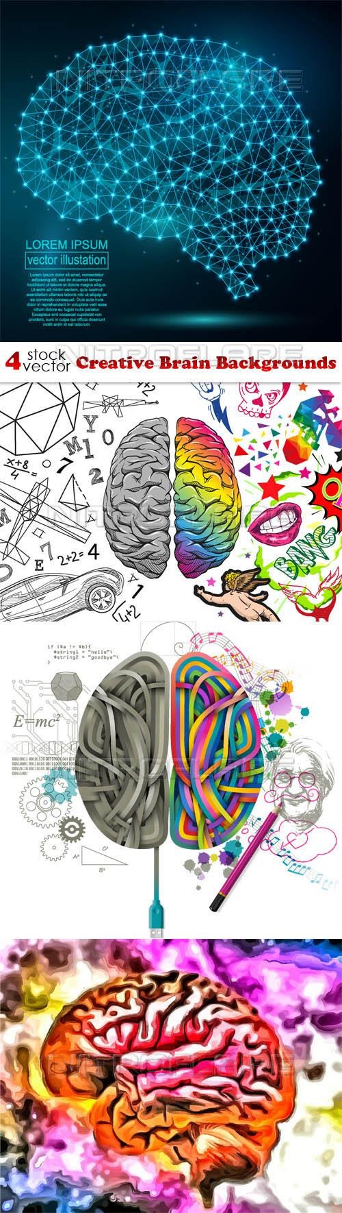 Creative Brain Backgrounds ((aitff (8 files)