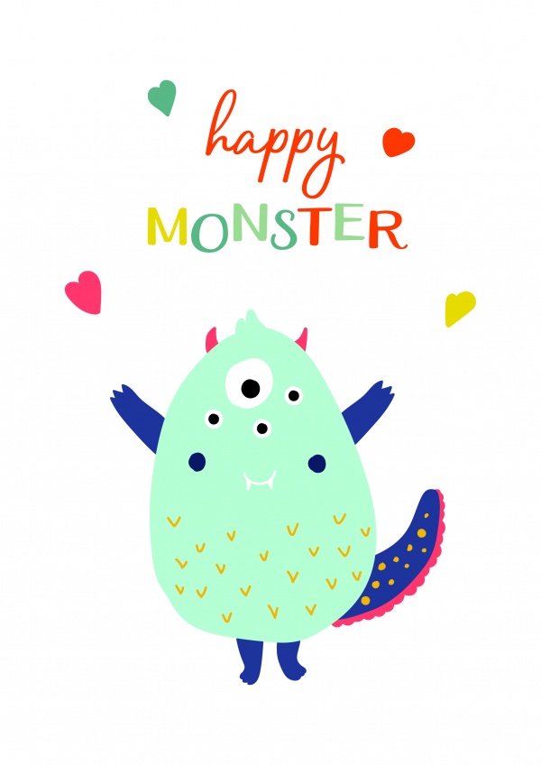 Cute Monsters Patterns ((eps ((ai (56 files)