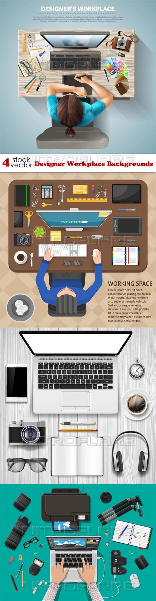 Designer Workplace Backgrounds ((aitff (8 files)