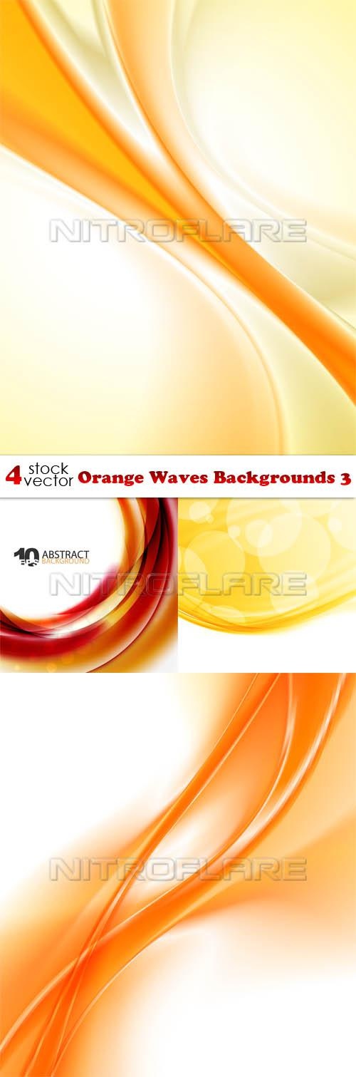 Orange Waves Backgrounds 3 ((aitff (9 files)