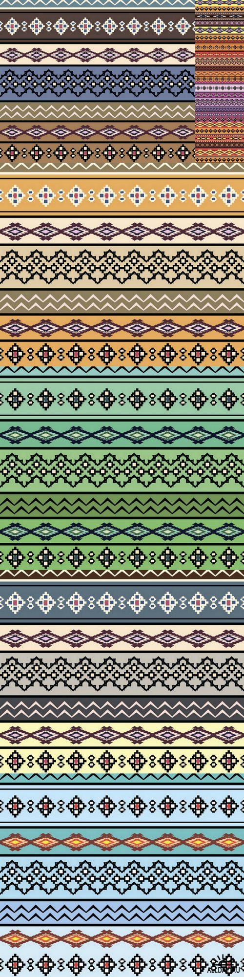 Tribal art boho seamless pattern ((eps (10 files)