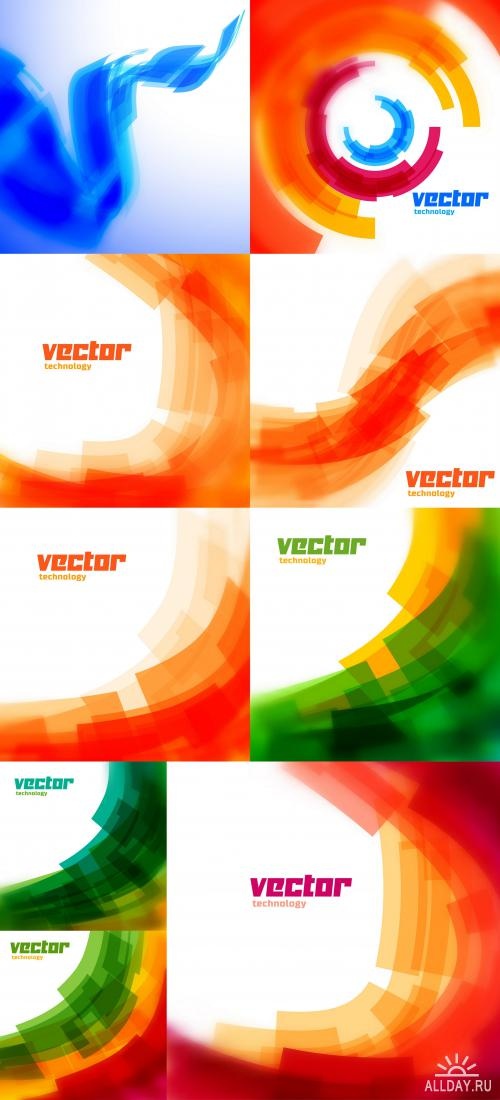 Vector technology background ((eps (10 files)