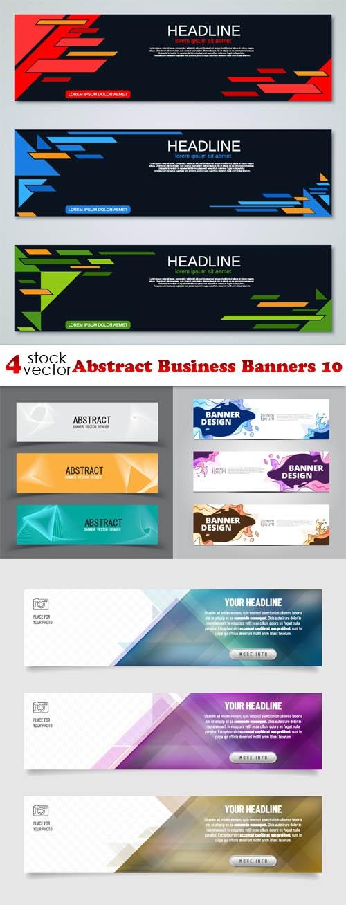 Abstract Business Banners 10 ((ai ((tff (9 files)