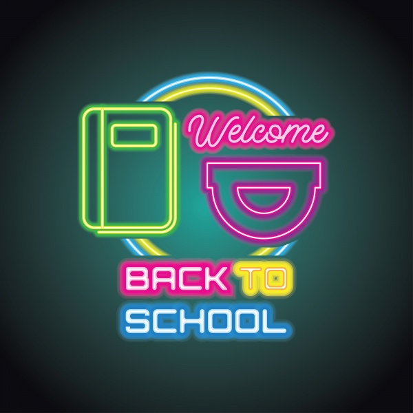    .  Vector neon school backgrounds ((eps (21 files)