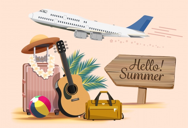    . Summer sketches in vector ((eps (23 files)