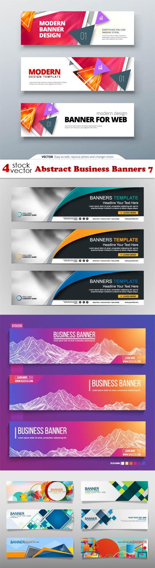 Abstract Business Banners 7 ((aitff (9 files)
