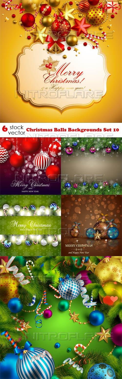 Christmas Balls Backgrounds Set 10 ((aitff - 2 (5 files)