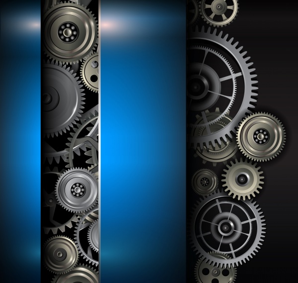 Gears background, teamwork and precision concept ((eps (32 files)