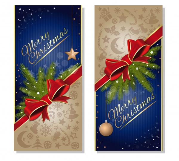 Greeting Christmas card with flying Christmas angel ((eps