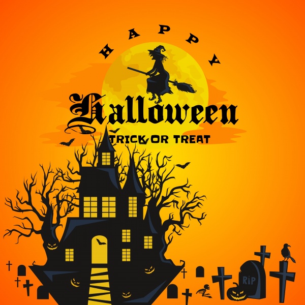 Halloween background 2 ((eps (50 files)