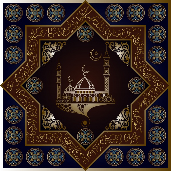 Islamic decorative vector background, invitation, flyer, poster, banner, card, label ((eps - 2 (12 files)