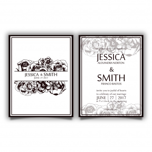 Luxury vector wedding invitation card ((eps - 3 (10 files)