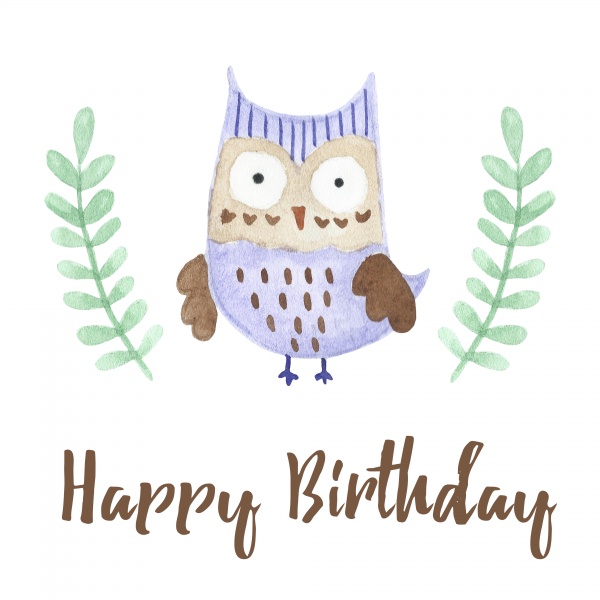 Watercolor Owls patterns and cards ((eps ((png - 2 (8 files)