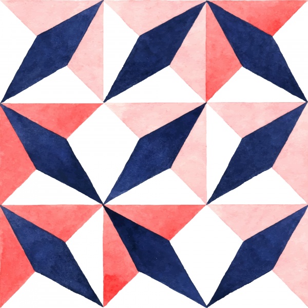 Geometry Watercolor Vector Patterns ((eps ((png - 2 (24 files)