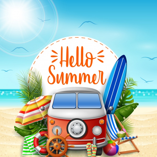    . Summer backgrounds in vector ((eps (22 files)