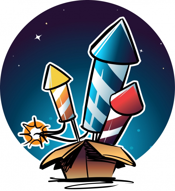 Background picture fireworks firecracker rocket ((eps - 2 (26 files)