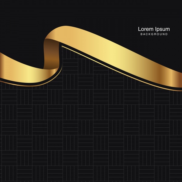 Black vector backgrounds with gold elements ((eps (38 files)