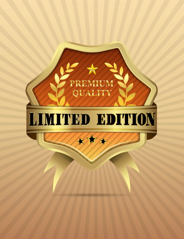 Collection of golden luxury labels in vector ((eps (22 files)