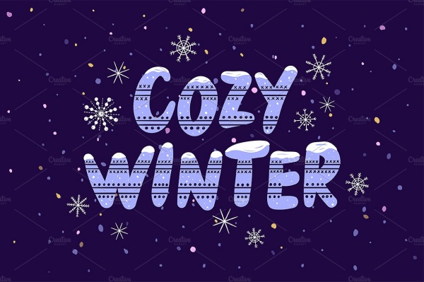 Cozy Winter Illustrations + Patterns ((eps ((jpg (144 files)