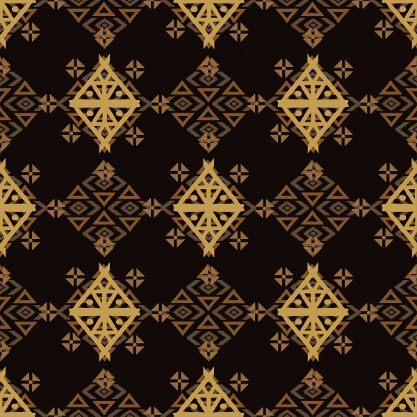 Elegant vector seamless lace pattern, gold floral seamless pattern in traditional russian style ((eps (18 files)
