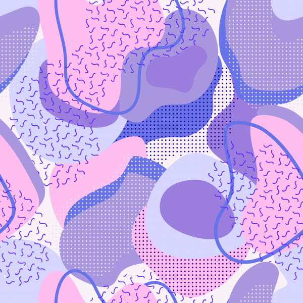 EPS, JPG, PNG Vector Patterns - Mint and Lavender ((eps (18 files)