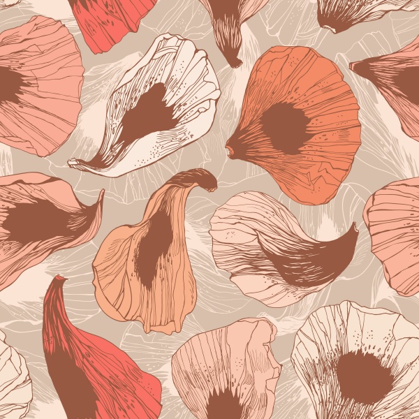 Flower wind. Set of floral patterns ((eps ((png (37 files)