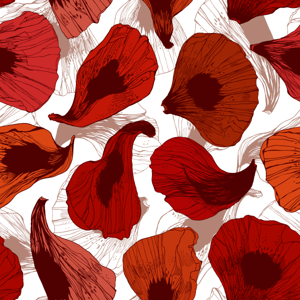 Flower wind. Set of floral patterns ((eps ((png (37 files)