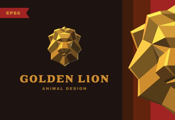 Golden Logo Polygon ((eps (20 files)
