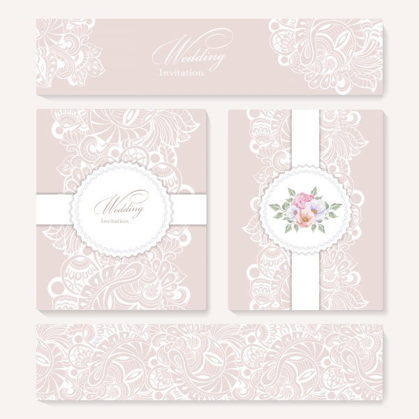Greeting vector card with bouquet flowers for wedding, birthday and other holidays ((eps (30 files)