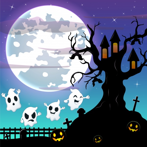 Halloween background ((eps (50 files)