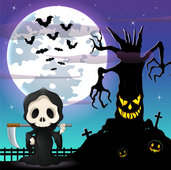 Halloween background ((eps (50 files)