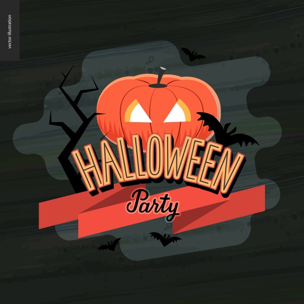 Halloween greeting card with lettering ((eps (50 files)