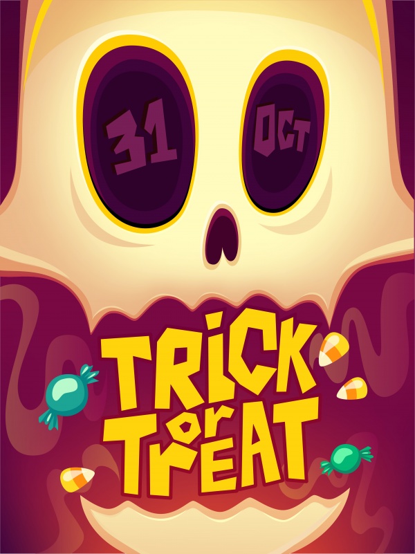 Halloween Poster. Vector illustration ((eps (20 files)