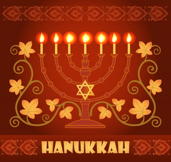 Hanukkah greeting card ((eps (12 files)