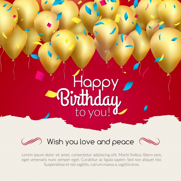 Happy birthday card 5 ((eps (36 files)