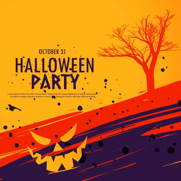 Happy halloween pumpkins poster design ((eps (72 files)