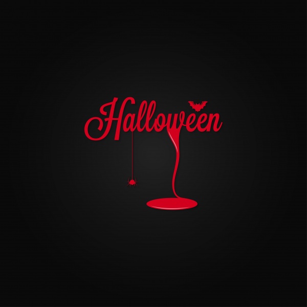 Happy halloween vintage lettering background ((eps (26 files)