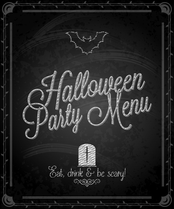 Happy halloween vintage lettering background ((eps (26 files)