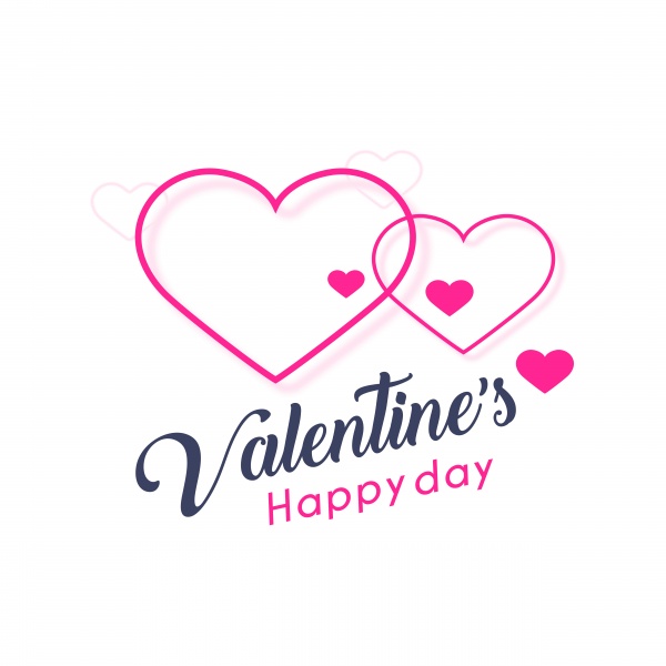Happy Valentine day vector heart silhouette ((eps (16 files)