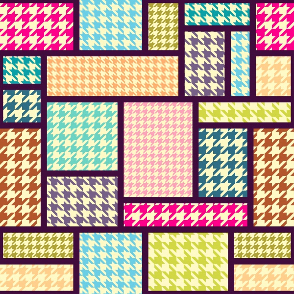 Houndstooth geometric pattern ((eps (50 files)