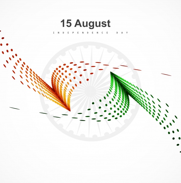 Indian flag wave ((eps (40 files)