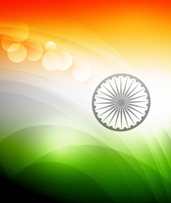 Indian flag wave ((eps (40 files)