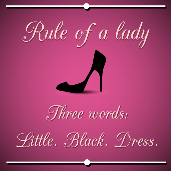 Inspirational rule of a lady. Vector quotation ((eps (36 files)