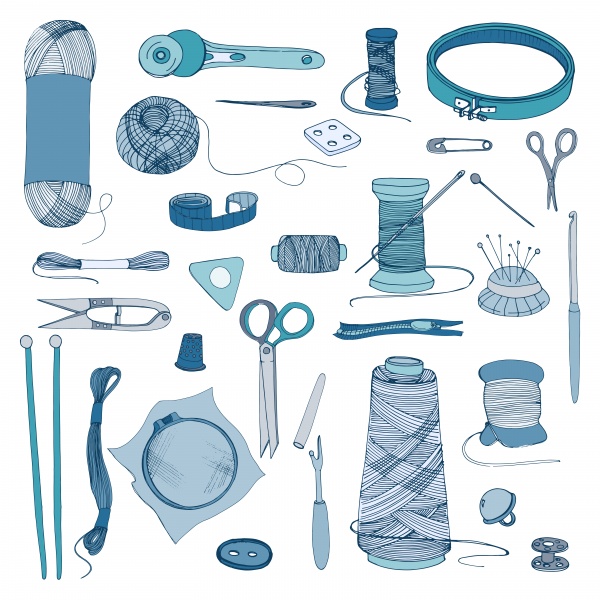 Knitting and sewing accessories ((eps (15 files)
