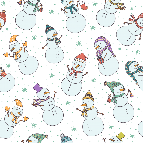 Let It Snow patterns and cards ((eps ((png ((ai (24 files)